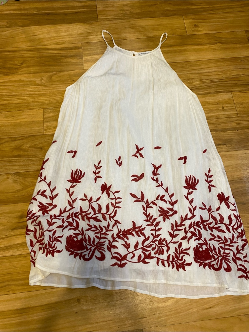 Lucky Brand White Linen Sundress; size XL - Picture 4 of 4